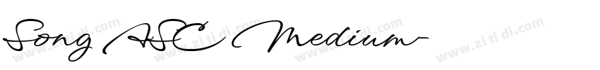 Song ASC Medium字体转换